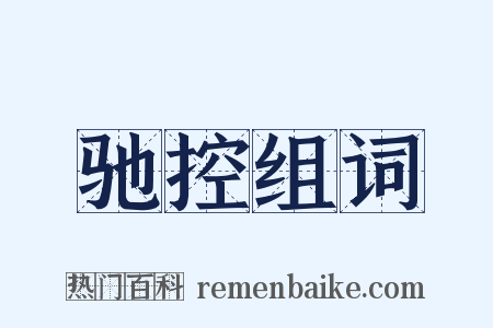 驰控组词是什么意思的图片